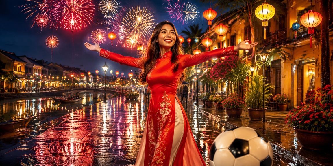 Người chơi đăng ký tài khoản tại b48 trên nền bóng đá Hội An